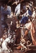 Francesco Solimena St Bonaventura Receiving the Banner of St Sepulchre from the Madonna Germany oil painting artist
